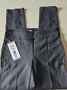 Hilary Radley Navy High-Waist Dress Trousers 5BIN B39